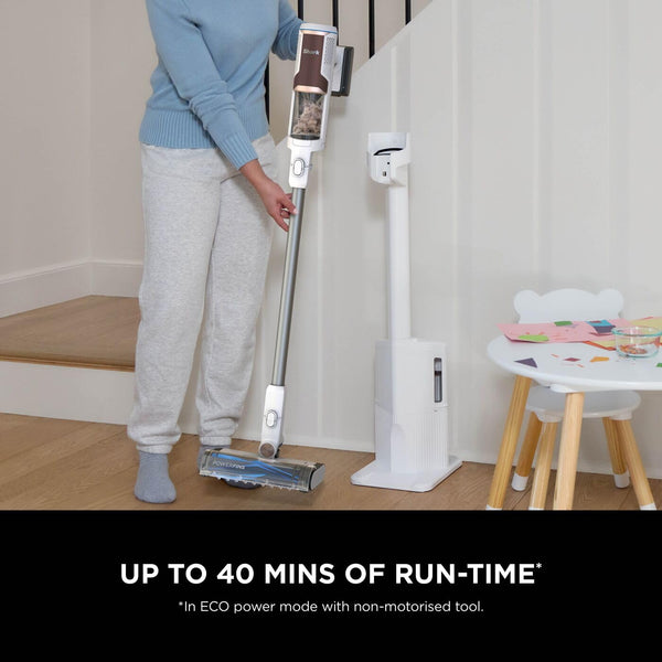 Shark PowerDetect Cordless Vacuum Cleaner, DuoClean Detect, Reverse Clean, Anti Hair Wrap Plus, Lightweight, 70 Min Runtime, Pet, Crevice & Multi-Surface Tools, Flexible, Handheld Mode, Grey IP1251UKT