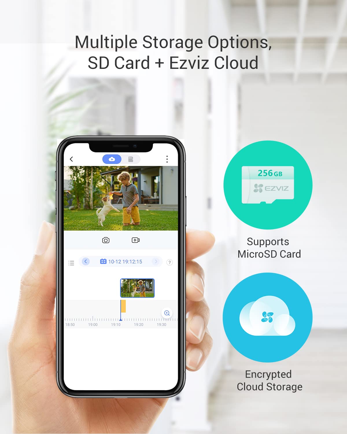 EZVIZ Wired Floodlight Security WiFi Camera Outdoor, Smart PIR Detection, FHD 1080P, 2000 Lumens, 25M Starlight Colour Night Vision, Weatherproof, Two-Way Talk, SD Card/Cloud Storage, Hardwired |LC1C