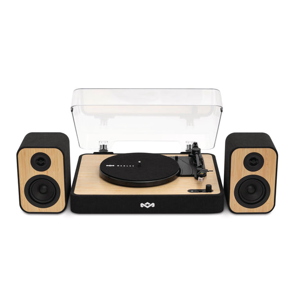 House of Marley Revolution Wireless Turntable - Bluetooth Record Player, 3-Speed Sustainably Made Vinyl Player, Easy Set Up Home Turntables for Vinyl Records with Dust Cover, Audio-Technica Cartridge