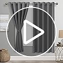 DWCN Navy Blue Blackout Curtains with Tiebacks for Bedroom Thermal Insulated Solid Eyelet Curtains for Living Room,2 Panels,66" Wide x 72" Drop