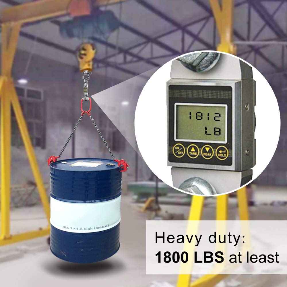 BeneLabel 6pcs Hanging Bolts 21cm Hammock Swing Hanger Carabiner Hook, Swive Stainless Steel Mounting Kit Set for Indoor Outdoor Playground Chair Yoga