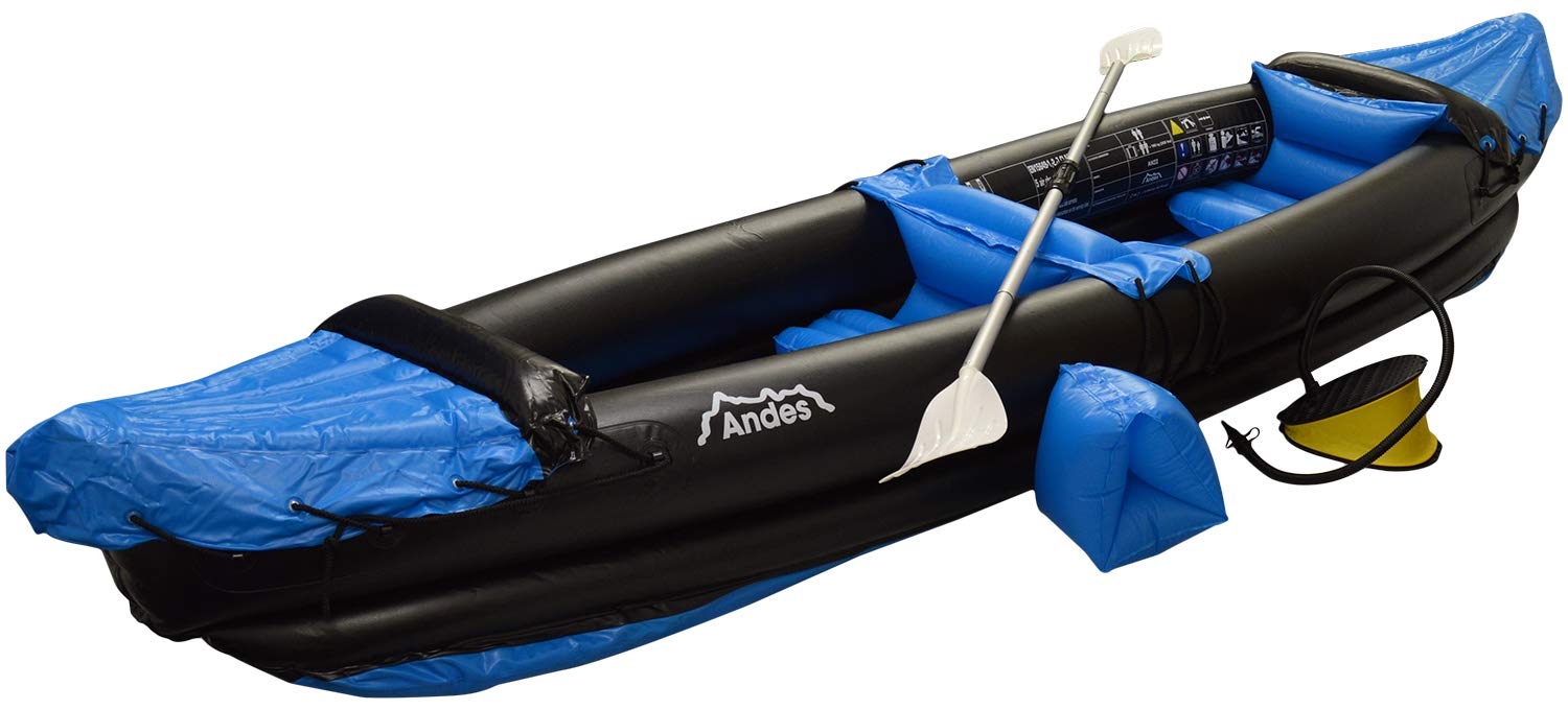 Andes Inflatable/Blow Up Two Person Kayak/Canoe With Paddle Water Sports