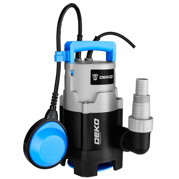 Water Pump: DEKO Submersible Water Pump 400W 10000L/H, Portable Water Sump Pump to Empty Pool, Water Drainage Pump for Clean and Dirty Water for Garden Pond, Pools and Ditches Float Switch