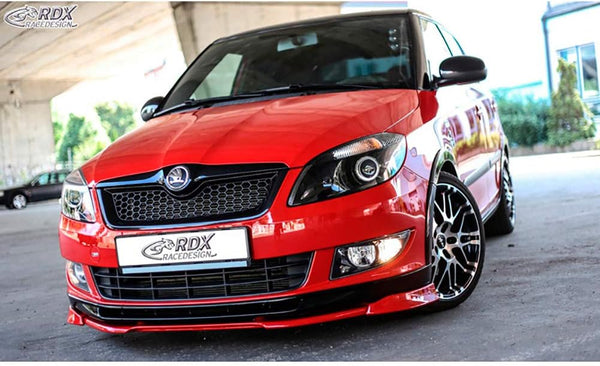 RDX Racedesign Front spoiler Vario-X compatible with Skoda Fabia II 5J Monte Carlo 2010-2014 (PU)