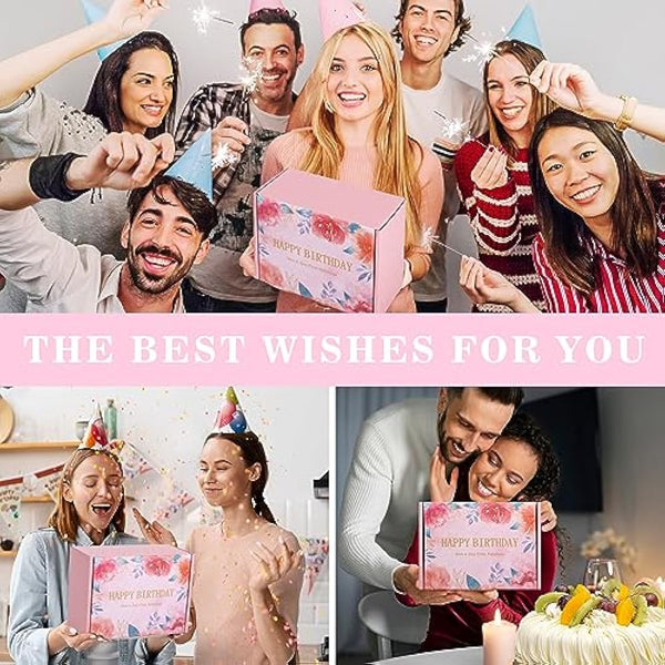 40th Birthday Gifts for Women, Happy 40th Birthday Hamper for Her, 40 Year Old Lady Gifts,Birth-Day Pamper Box for Mum Best Friend Sister Wife Turning 40, Personalised 40 th Birthdays Present