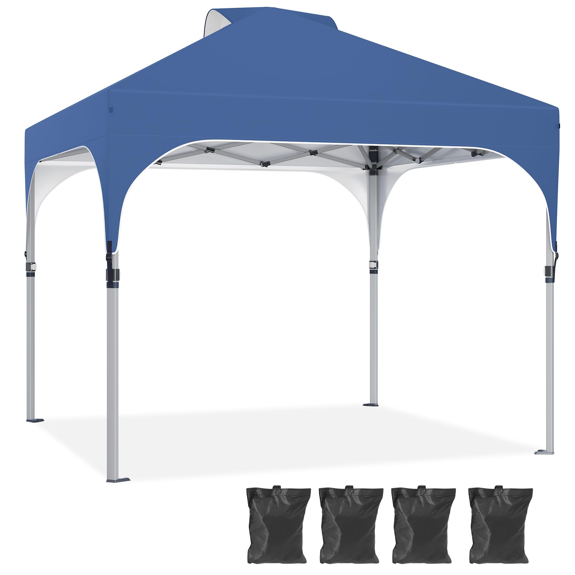 YITAHOME 2.5x2.5M Instant Heavy Duty Pop Up Gazebo, Waterproof Folding Garden Camping Party Tent Canopy Marquee with Roller Bag for Patio Markets Beach
