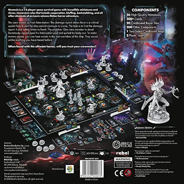 Awaken Realms | Nemesis | Survival Board Game | Ages 14+ | 1-5 Players | 90-180 Minute Playing Time