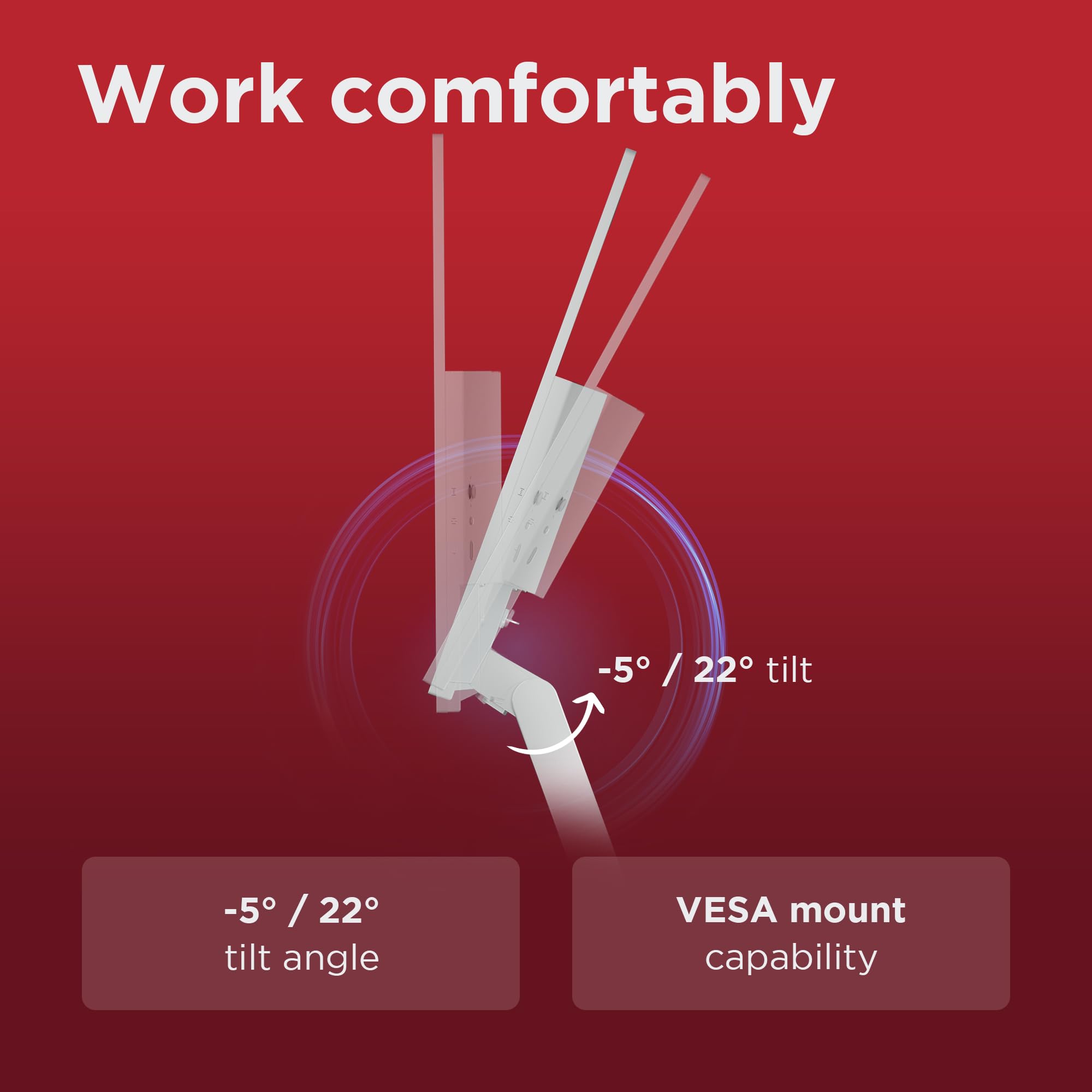 Lenovo L27i-4B 27 Inch PC Monitor | FHD, 1080p, 48-100Hz, IPS, 4ms, VGA and HDMI