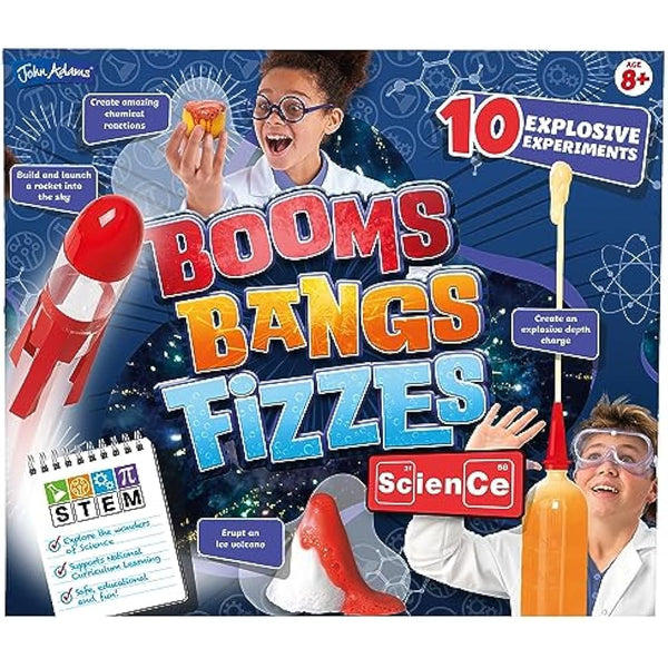 John Adams | Booms Bangs Fizzes: 10 Explosive Experiments | Kids Science | STEM/ STEAM | Ages 8+