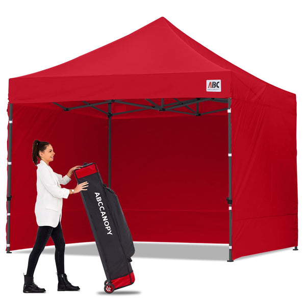 ABCCANOPY 3x6M Pop Up Gazebo Canopy Commercial Tents Market stall with 4 Removable Sidewalls and Roller Bag Bonus 4 Weight Bags (Grey)