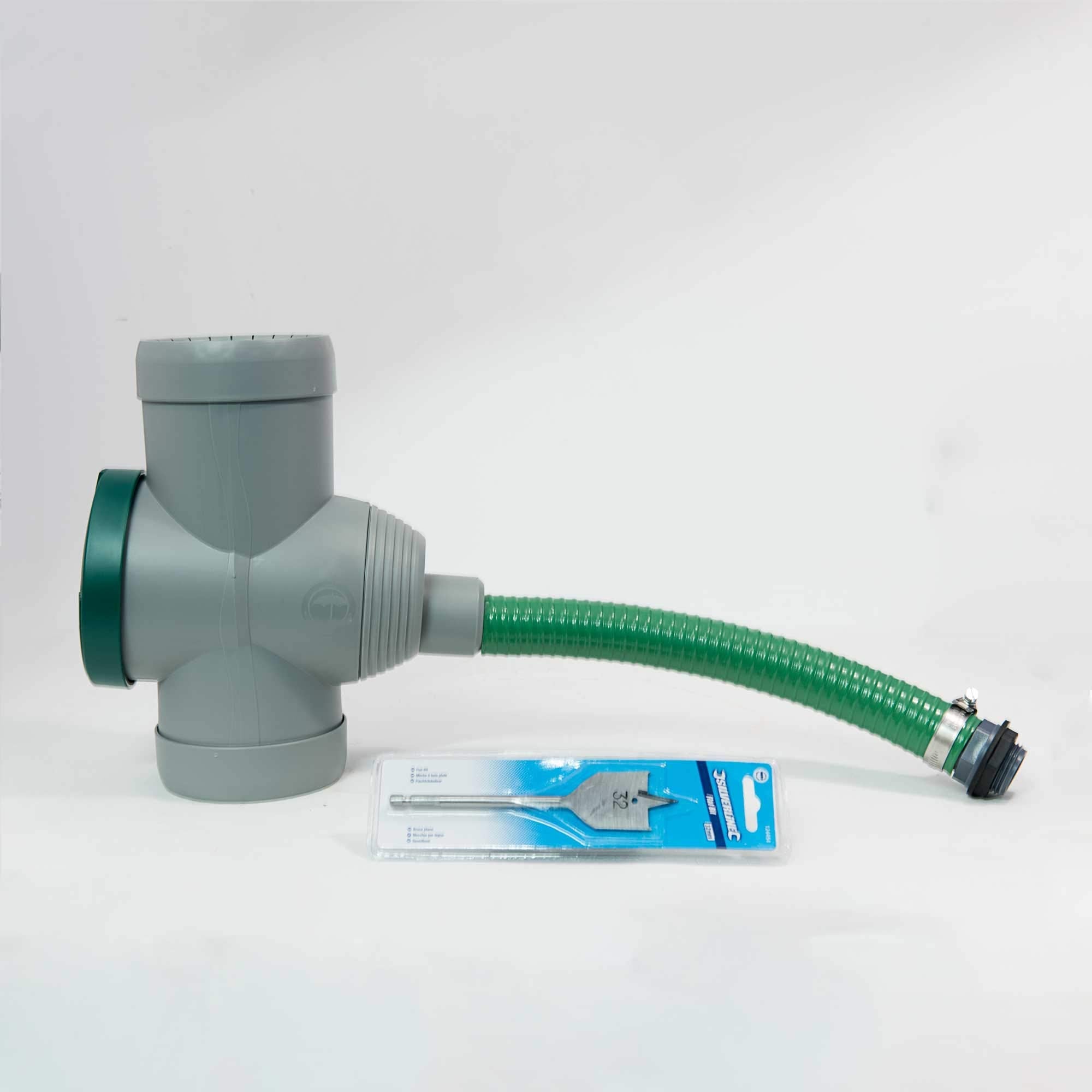 3P Filter Collector Universal, Rainwater Diverter and Filter with link kit - Ideal for Water Butts (Grey)