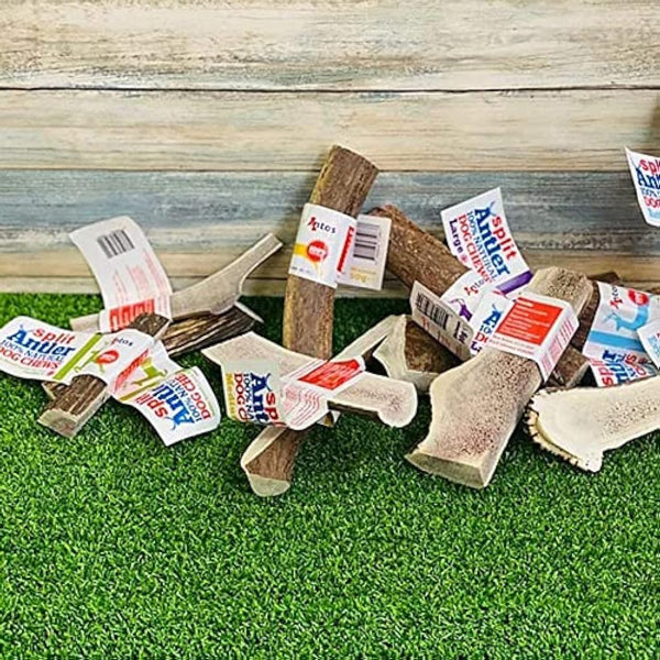 100% Natural SPLIT Antler Dog Chews The Hypo-Allergenic Dog Chew Like Stagbar (Medium 51-80g)