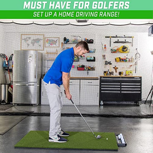 GoSports Sports Netting - Hitting Net for Golf, Baseball, Hockey, Soccer, LAX and More - 10 ft, 15 ft, 20 ft