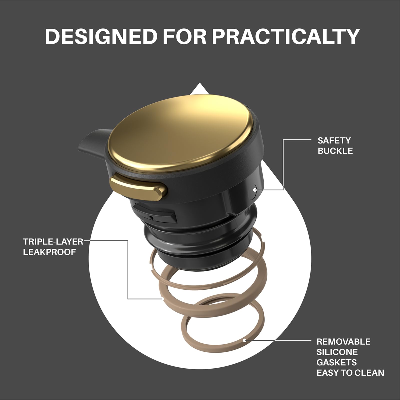 IDEUS Vacuum Insulated Coffee Carafe, 68 oz (2 Liters) Stainless Steel Milk Jug Thermal Tea Pot Hot & Cold Water Beverage Dispenser (Black)