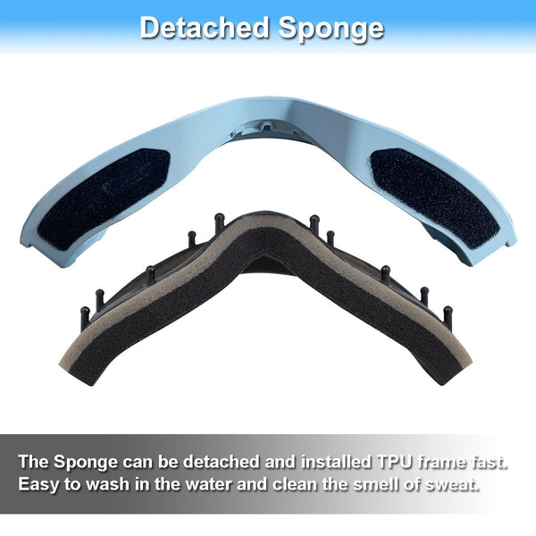 EXP VISION Ski Goggles, Anti fog Snow Snowboard Goggle OTG Dual lens with 100% UV400 Protection for Men Women (Grey Frame-Dream Blue)