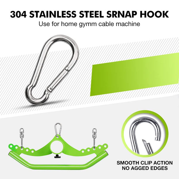 LAT Pull down Bar Accessories Straight Handle spacing Adjustable, Cable Machine Attachment for Pulley System, Home Gym, Fitness Body Training and