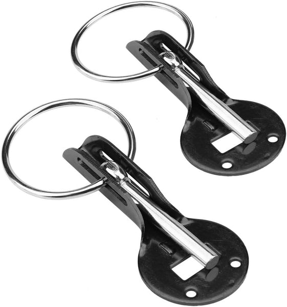 Universal Bonnet Pin Kit - Black, Lock Latch for Racing Sport Car Hood