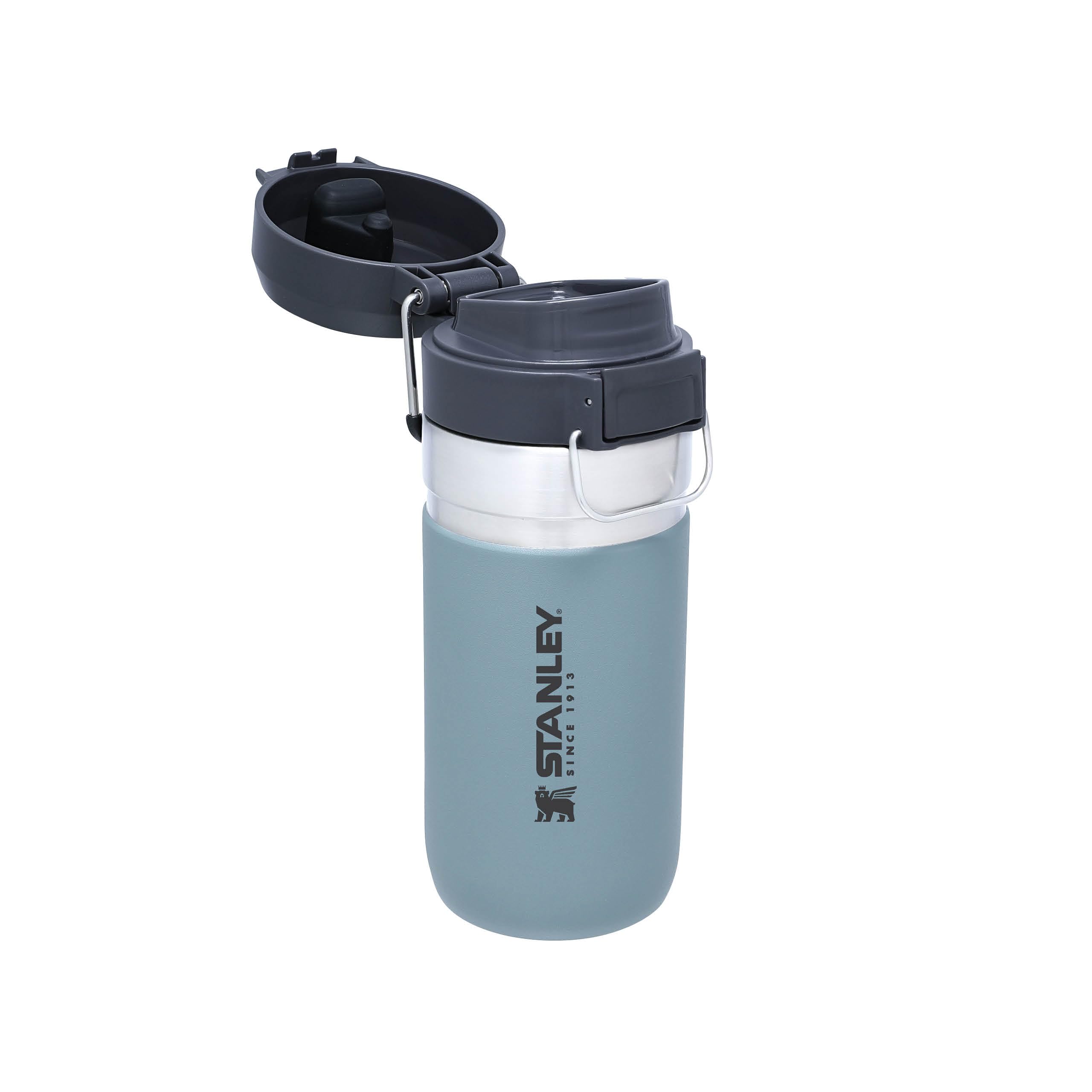 STANLEY Quick Flip Stainless Steel Water Bottle 0.47L - Keeps Cold For 7 Hours - Leakproof - BPA-Free Thermal Flask - Dishwasher Safe - Cup Holder Compatible