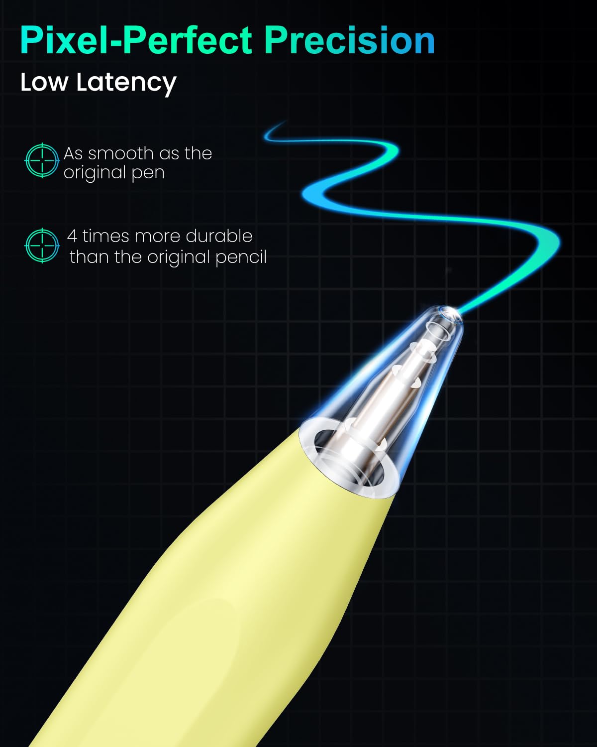 Variglas Pencil for iPad - 2018-2025 15 Minutes Fast Charging, Palm Rejection,Tilt Sensitivity, Stylus Pen Compatible with iPad Pro 11"/12.9"/13", 11/10/9/8/7/6th Gen, Air 3-6, Mini 5/6