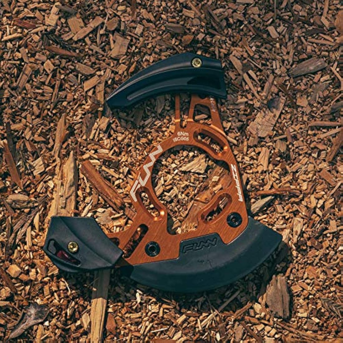 Funn Zippa DH Chain Guide, ISCG05 Interface, BSA Adapter Included, 32T-38T, Mountain Bike Chain Protector