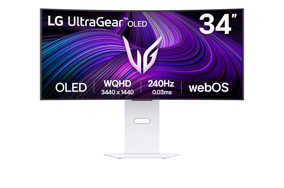 LG UltraGear OLED Gaming Monitor 32GS95UV-B, 32 inch UHD 4K, Dual mode 4K: 240Hz / FHD: 480Hz, 0.03ms Response Time, NVIDIA G-Sync & AMD FreeSync Premium Pro, 7W Stereo speakers, DisplayPort, HDMI 2.1
