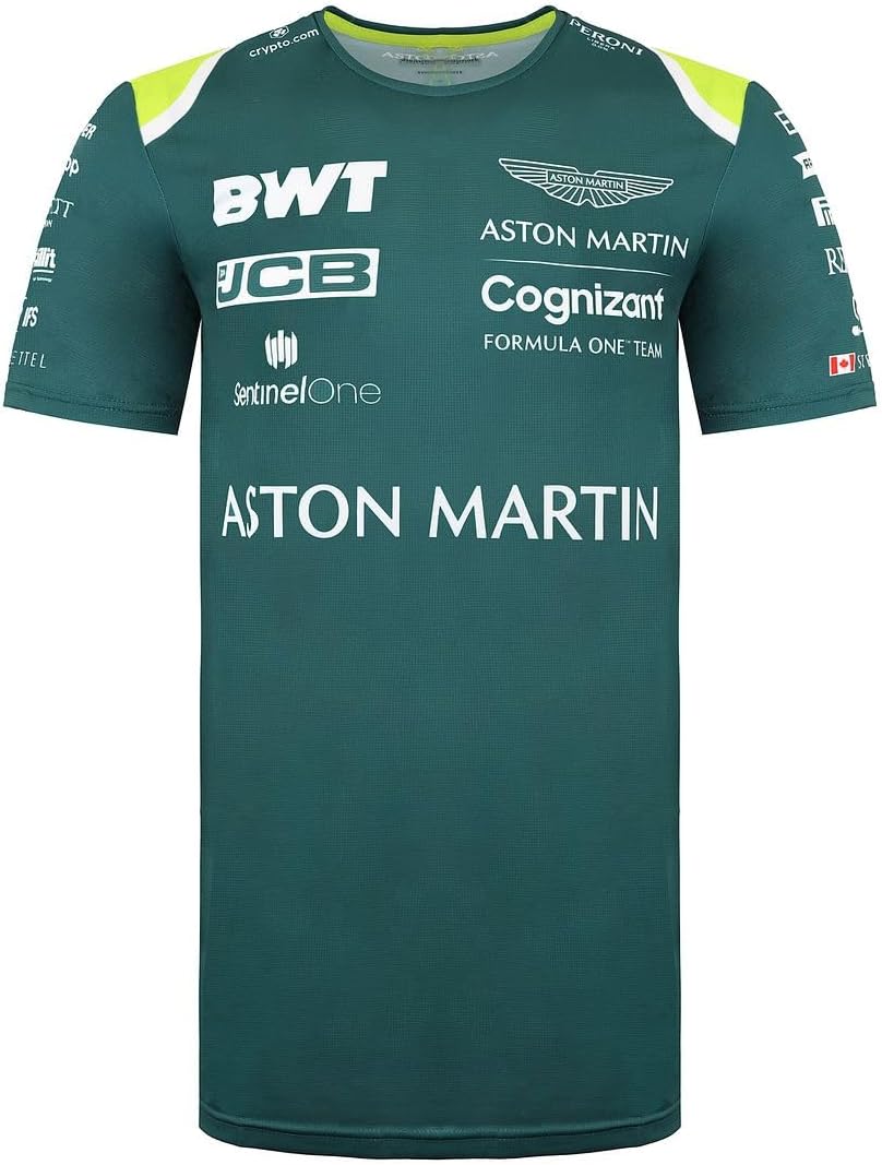 Aston Martin Cognizant F1 Official Team Round Neck Green Mens T-Shirt AMC21KTS37