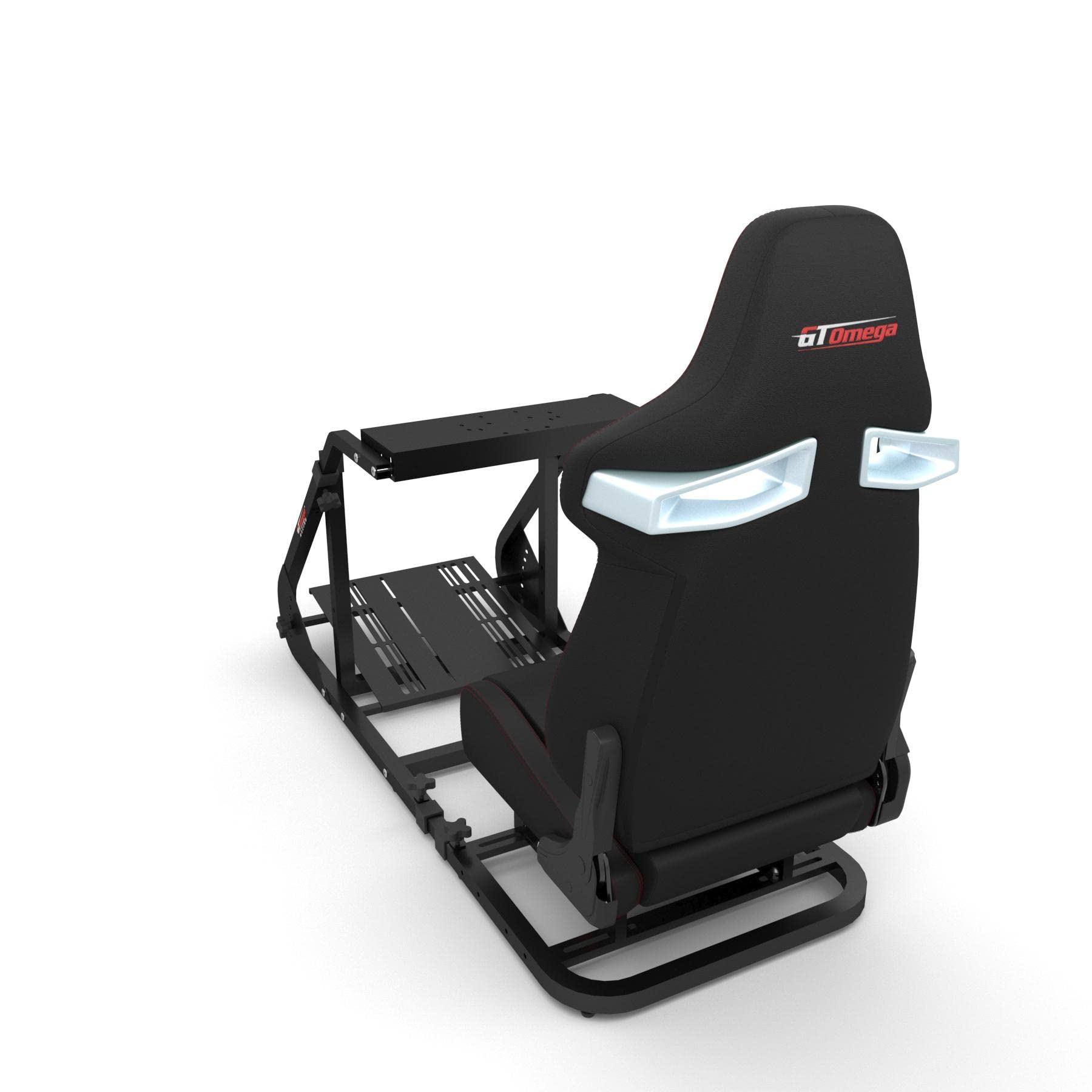 GT Omega ART Racing Simulator Cockpit RS9 Gaming Console Seat for Thrustmaster T300RS Steering Wheel Pedals & TH8A, TH8RS Shifter TX Ferrari 458 Italia PS4 Xbox, with Stand & Reclinable Chair Rails