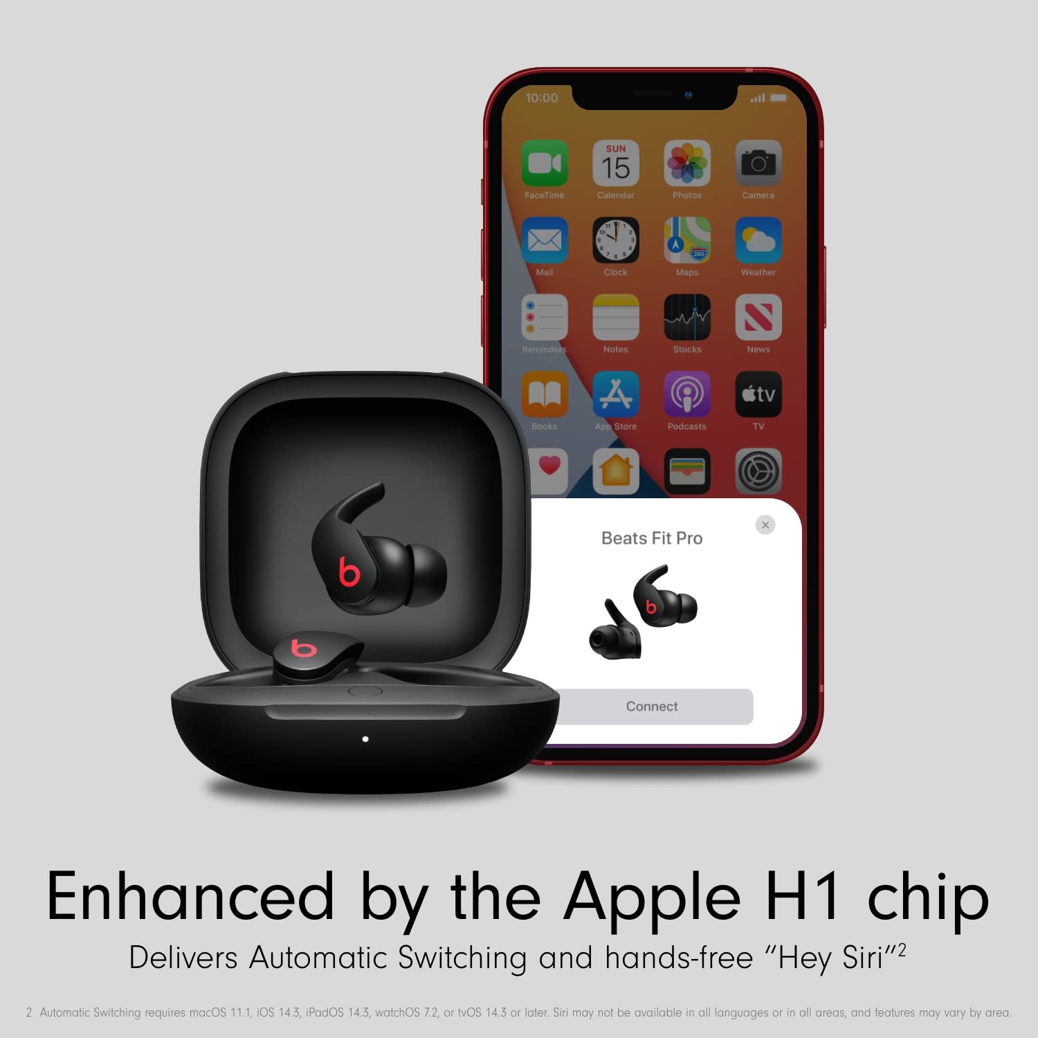 Beats Fit Pro – True Wireless Noise Cancelling Earbuds – Active Noise Cancelling - Sweat Resistant Earphones, Compatible with Apple & Android, Class 1 Bluetooth®, Built-in Microphone – Black