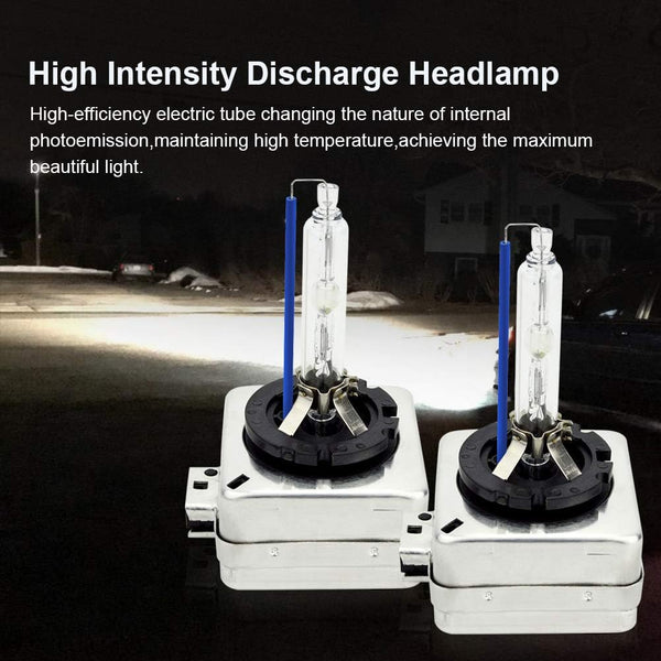 Safego D1S Xenon Bulb 35W 8000K HID Headlight Super Bright Discharge Lamp Replace HID Kit 12V Car Bulbs Ice Blue LED Exterior Headlamp Bulbs, Pack of 2