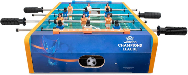 UEFA Women's Champions League 20-Inch Mini Table Football - UWCL Officially Licensed Merchandise, Compact Design, Family Entertainment, Sturdy Build Quality, Suitable for Kids & Adults