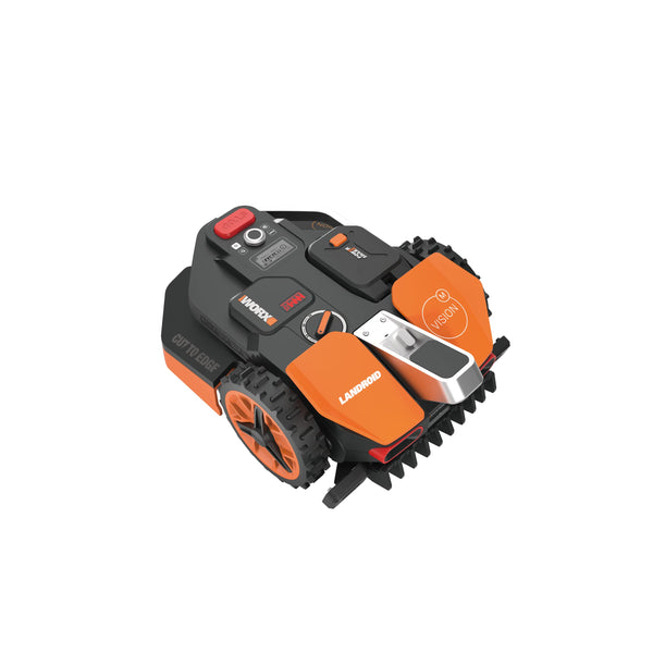 WORX WR206E Landroid Vision Robotic Lawn Mower – 600m² Patented AIA Mowing Multi-Zone, Auto Charging, 20V PowerShare Battery, Rain Sensor, Cut-to-Edge Technology, App-Controlled, Accessories Included