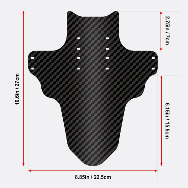 NICEDACK Mudguards Mountain Bike, 2 Pieces Mudguard Fit 20-29 Inch MTB Mudguard Front and Rear Compatible Bicycle Splash Guard