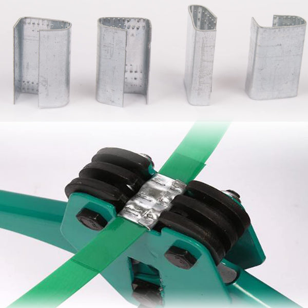 Complete Hand Pallet Packaging Strapping Kit with Tools, 200m PP Band, Metal Seals, and Edge Protectors for Secure Packing