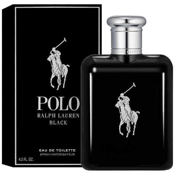 Ralph Lauren Polo Black Eau de Toilette, Men's Aftershave, Woody Aromatic Crisp Masculine Scent, Medium Intensity, Lasting Wear, Luxury Perfume for Men