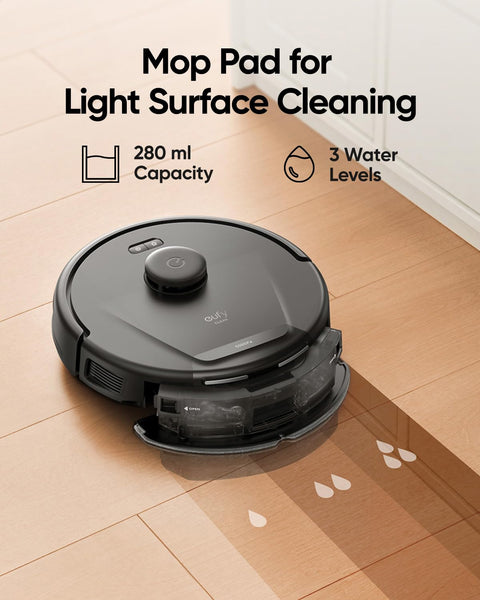 eufy Robot Vacuum C10 with Self Empty Station, 4,000Pa, 2.85-Inch Ultra-Slim Body, Up to 60 Days of Hands Free Cleaning,Carpet Cleaning, Edge Expansion Brush, Quiet, Point Laser Navigation