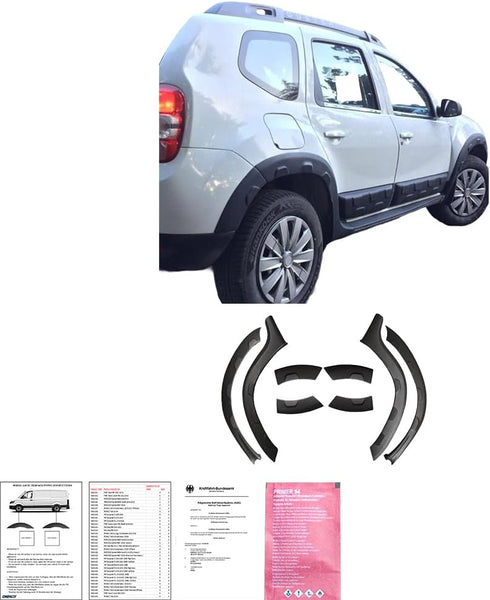 Oneway Set Wheel Arch Trims compatible with Dacia Duster I 2010-2017 Off-Road - Matt black