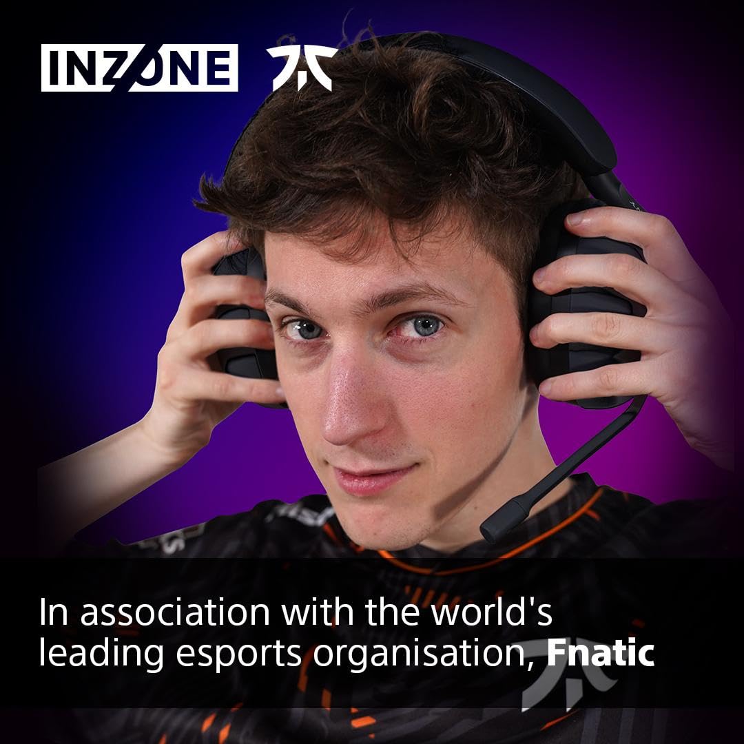 Sony INZONE H3 Wired Gaming Headset – PC/PS5, 360 Spatial Sound for Gaming, Lightweight 299g Design, Flip-to-Mute Boom Microphone, USB Audio Box for Custom EQ – Black