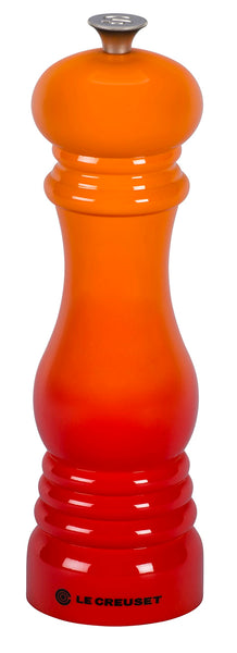 Le Creuset Classic Adjustable Pepper Mill Grinder, Chip-resistant ABS Plastic, Anti-Corrosion, 40g, 21 cm, Bamboo, 44001214080000