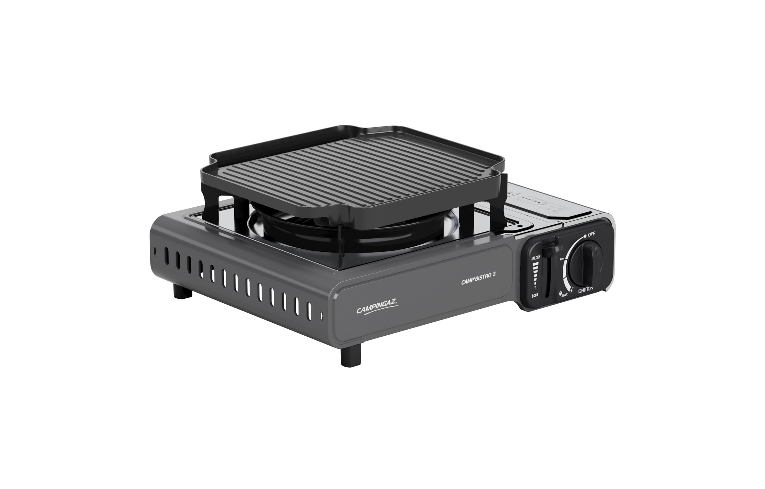 Campingaz Camp Bistro Stove, 1 burner, camping stove, 2200-watt capacity, compact outdoor cooker, includes carry case for easy transport
