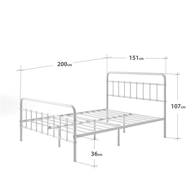 ZINUS Florence 3ft Single Bed Frame 90x190cm, Metal Platform Bed with Headboard and Footboard, Strong Steel Slat Support, Large Storage Space, Easy Assembly, Black