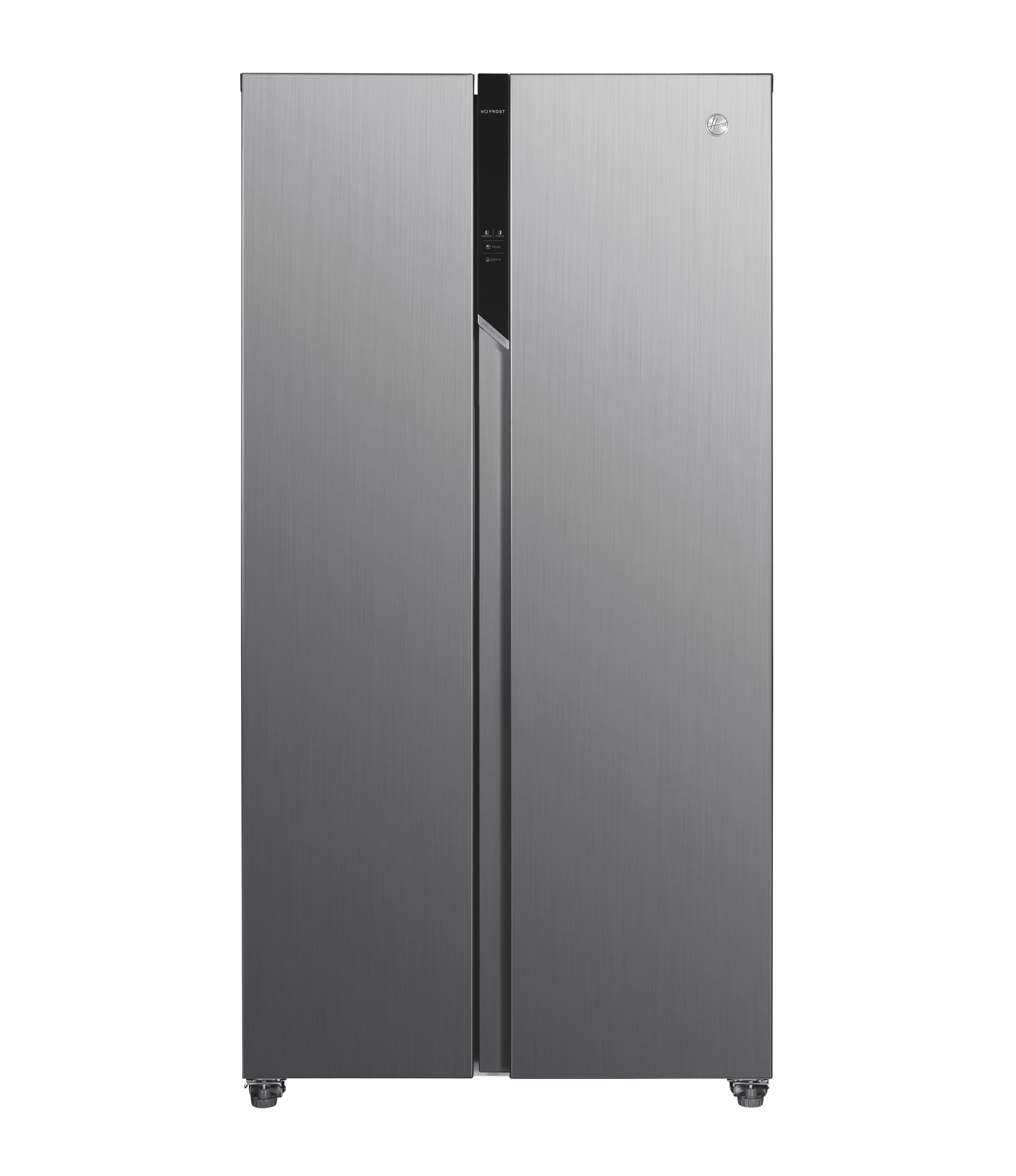 Hoover H-FRIDGE 500 MAXI Freestanding American Fridge Freezer with Water Dispenser, Side by Side, Total No Frost Technology, E Class, 532L Total Capacity, Inox, 91x67x177 cm - HHSBSO6174XWDK-1