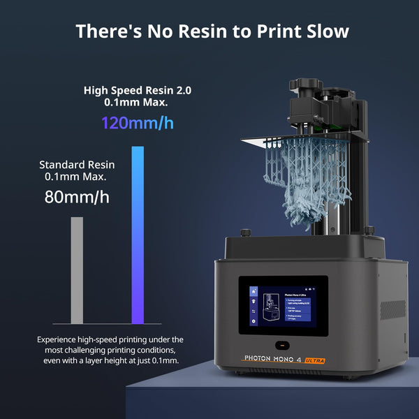 ANYCUBIC Photon Mono 4 Resin 3D Printer, 7'' 10K Mono LCD Screen with Stable LighTurbo Light Source, 70mm/h Fast Printing, Print Volume 6.04'' x 3.42'' x 6.49''