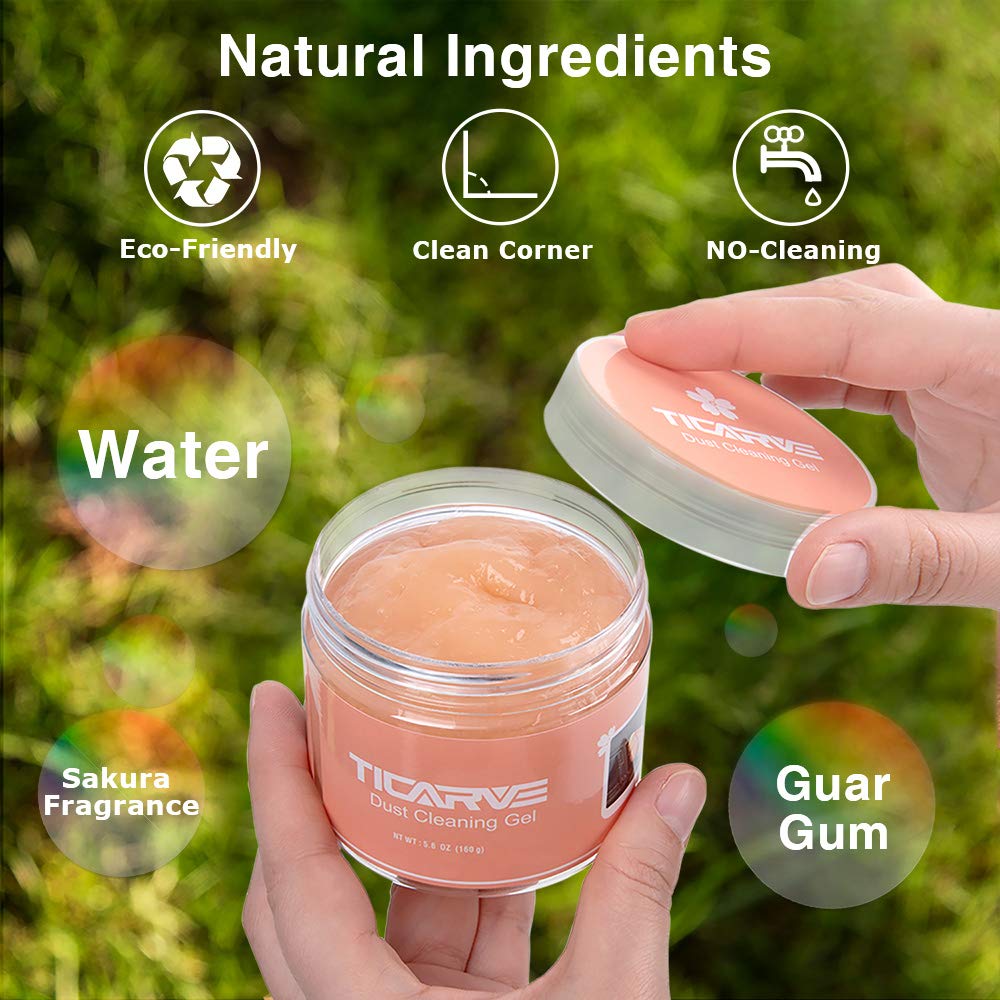 TICARVE Cleaning Gel for Car Cleaning putty Dust Cleaner Gel Car Slime Cleaner Auto Detailing Putty Car Interior Cleaner Keyboard Cleaner for Computer