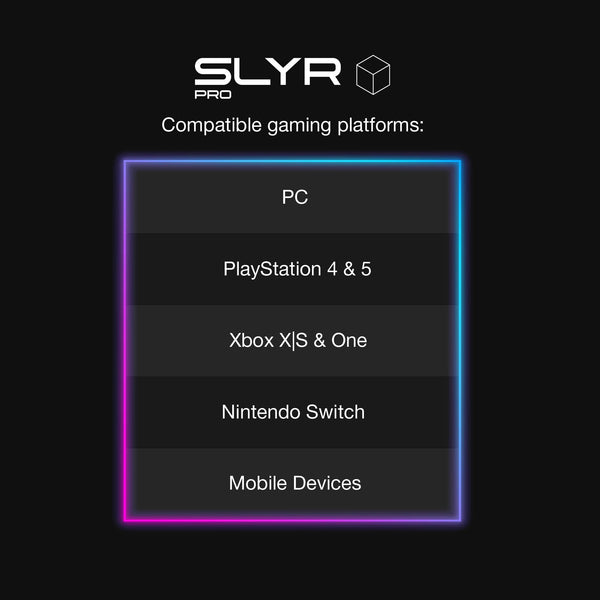 Skullcandy SLYR Pro Wireless Multi-Platform Gaming Headset, Bluetooth Headphones, Up to 24 Hrs Battery, PC, PlayStation, Nintendo Switch, 2.4GHz Low Latency Wireless Transmitter Included - White/Blue