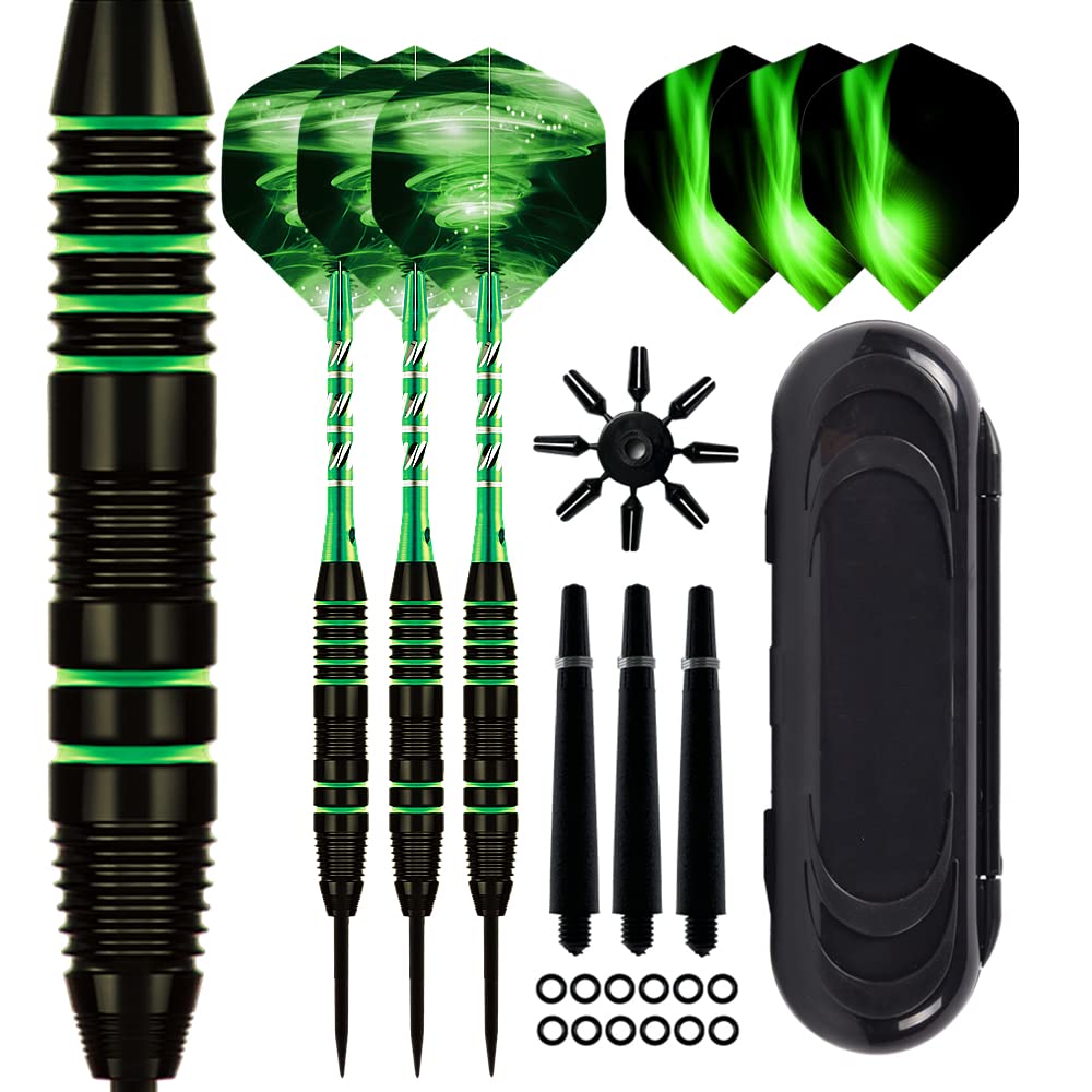 Steel Tip Darts Set,3 Pack Professional Dart with Aluminum Shafts and Darts Case