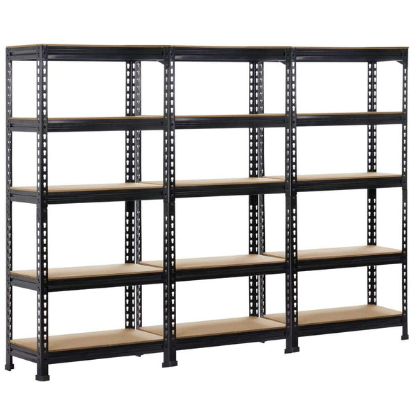 Yaheetech 5 Tier Garage Shelving Units, Heavy Duty Racking shelves, 150KG Per Shelf/750KG Capacity, 70cmx30cmx150cm（LxWxH,Dark Gray