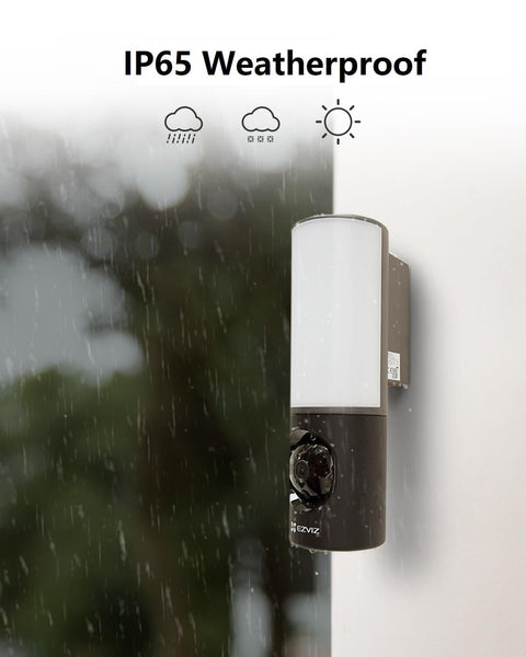 EZVIZ Wired Floodlight Security WiFi Camera Outdoor, Smart PIR Detection, FHD 1080P, 2000 Lumens, 25M Starlight Colour Night Vision, Weatherproof, Two-Way Talk, SD Card/Cloud Storage, Hardwired |LC1C