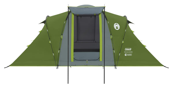 Coleman Spruce Falls 4 Tent | 4 Man Vis-a-Vis Family Tent with 2 opposite XXL size Bedrooms and Living area | 4 Person Camping Tent | 3000mm Waterproof | Sewn-in Groundsheet