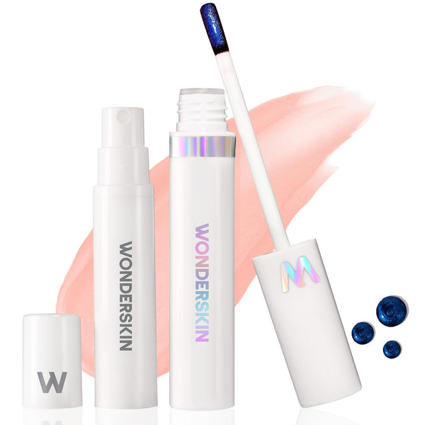 Wonderskin Wonder Blading All Day Lip Stain Peel Off Masque and Reveal Kit - Long Lasting, Waterproof Nude Lip Tint, Transfer Proof Natural Makeup Stain Kit (Whimsical)