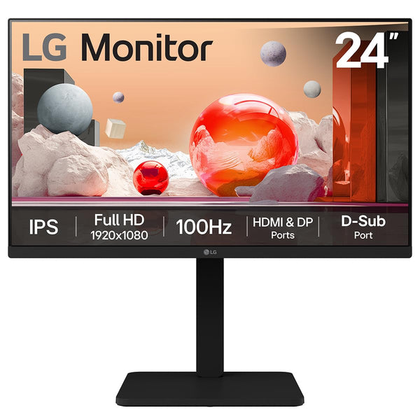 LG Electronics Monitor 27MR400-B, 27 Inch, Full HD 1080p, 100Hz, 5ms GtG, IPS Panel, AMD FreeSync, Smart Energy Saving, Anti-Glare, HDMI, Matte Black